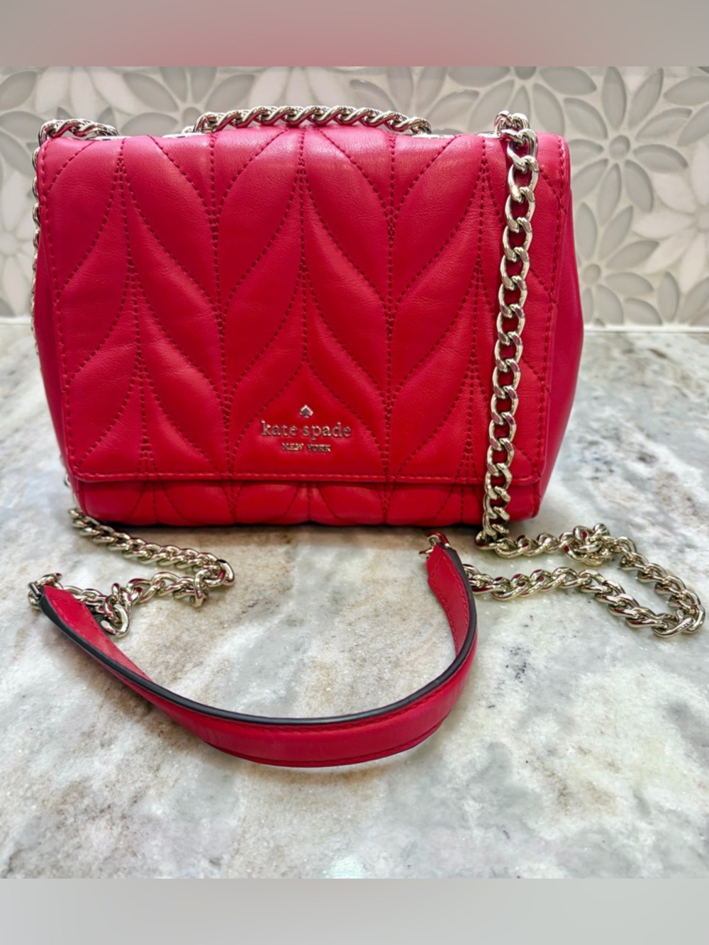 Kate Spade Briar Lane Quilted Emelyn Chain Shoulder Bag Crossbody